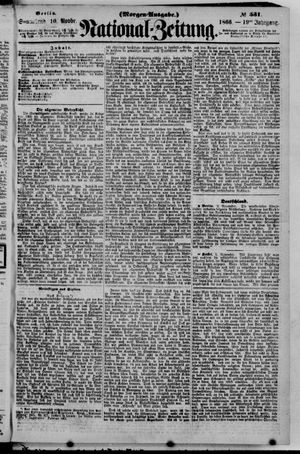 Nationalzeitung vom 10.11.1866