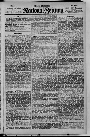 Nationalzeitung vom 12.11.1866