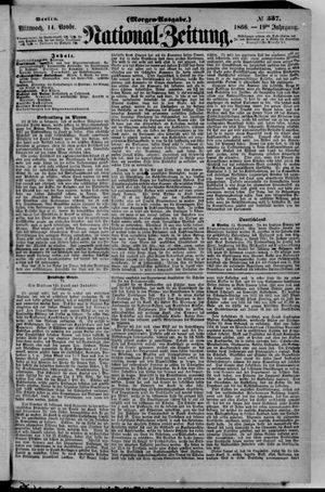 Nationalzeitung vom 14.11.1866