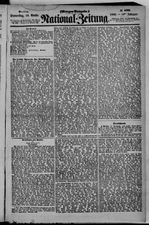 Nationalzeitung vom 15.11.1866
