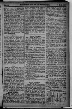 Nationalzeitung vom 20.11.1866