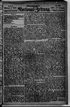 Nationalzeitung vom 21.11.1866