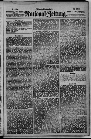 Nationalzeitung vom 22.11.1866