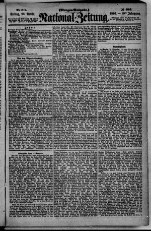Nationalzeitung vom 23.11.1866