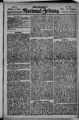 Nationalzeitung vom 23.11.1866