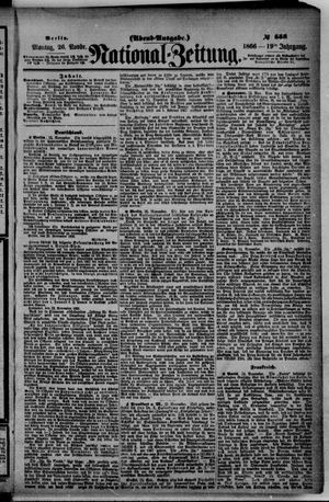 Nationalzeitung vom 26.11.1866