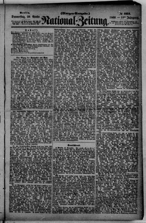 Nationalzeitung vom 29.11.1866