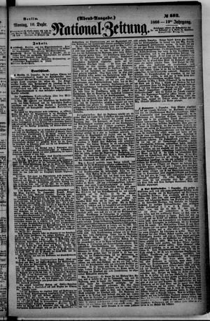 National-Zeitung vom 10.12.1866