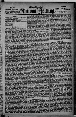 Nationalzeitung vom 12.12.1866