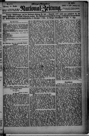 Nationalzeitung vom 21.12.1866