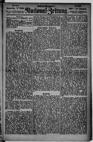 Nationalzeitung vom 27.12.1866