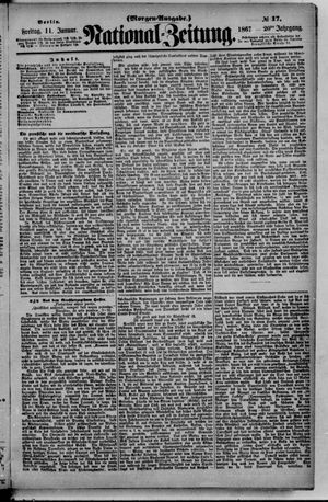 Nationalzeitung vom 11.01.1867