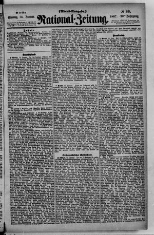 Nationalzeitung vom 14.01.1867