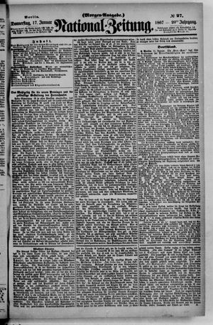 Nationalzeitung vom 17.01.1867