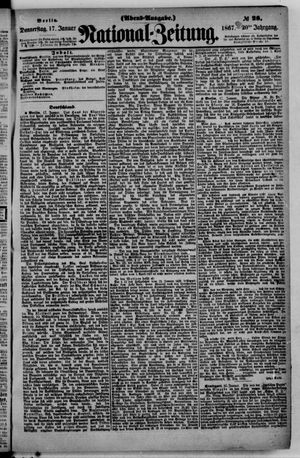 Nationalzeitung vom 17.01.1867