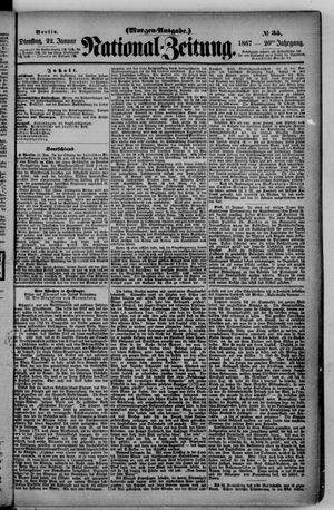 Nationalzeitung vom 22.01.1867