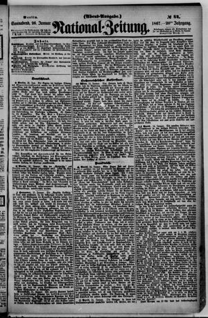 Nationalzeitung vom 26.01.1867