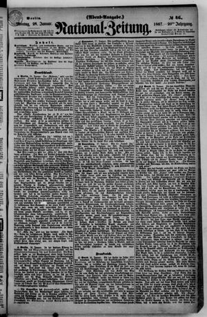 Nationalzeitung vom 28.01.1867