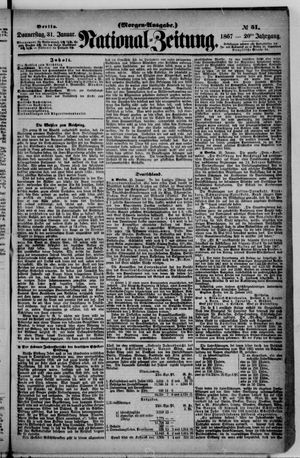 National-Zeitung vom 31.01.1867