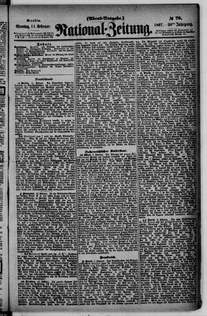 Nationalzeitung vom 11.02.1867