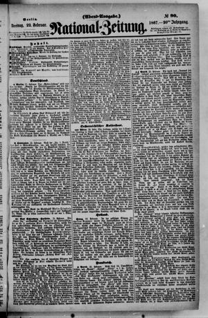 Nationalzeitung on Feb 22, 1867