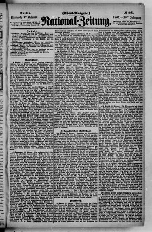 Nationalzeitung vom 27.02.1867
