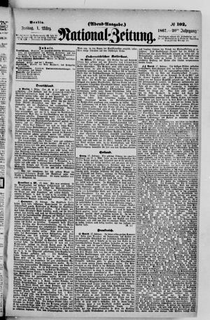 Nationalzeitung vom 01.03.1867