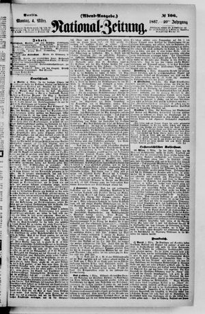 Nationalzeitung vom 04.03.1867
