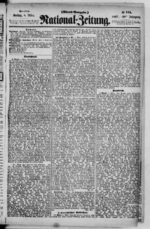 Nationalzeitung vom 08.03.1867