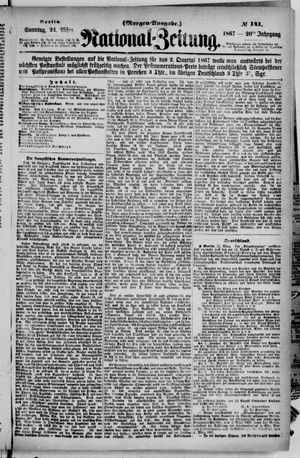 Nationalzeitung vom 24.03.1867