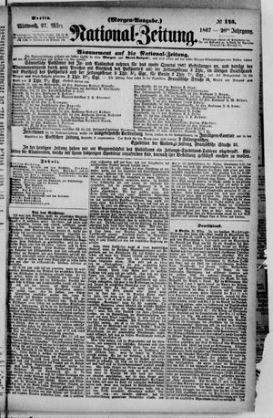 Nationalzeitung vom 27.03.1867