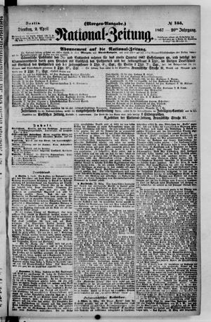 Nationalzeitung vom 02.04.1867