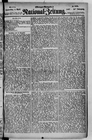 Nationalzeitung vom 04.04.1867