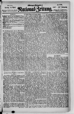 Nationalzeitung vom 12.04.1867