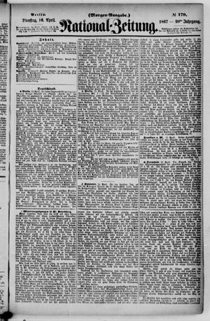 Nationalzeitung vom 16.04.1867