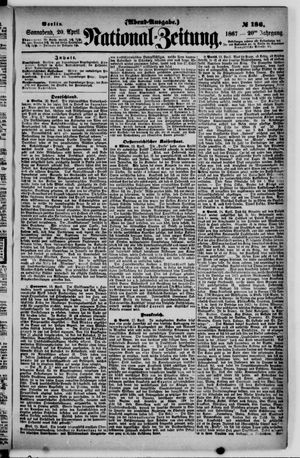 Nationalzeitung vom 20.04.1867
