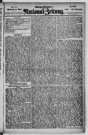 Nationalzeitung vom 24.04.1867