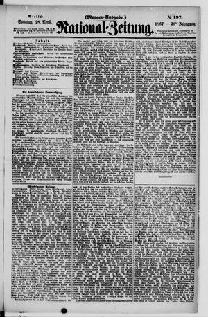 Nationalzeitung vom 28.04.1867
