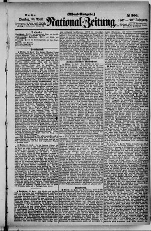 Nationalzeitung vom 30.04.1867