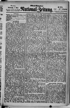 Nationalzeitung vom 08.05.1867