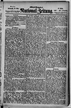 Nationalzeitung vom 22.05.1867