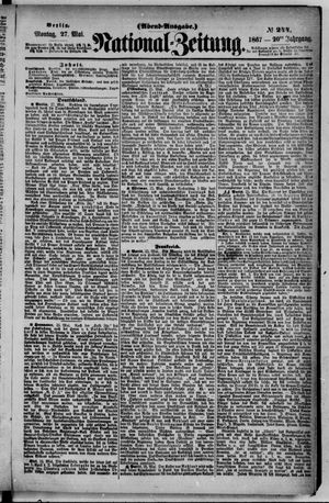 Nationalzeitung vom 27.05.1867