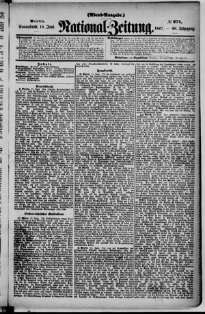 Nationalzeitung vom 15.06.1867