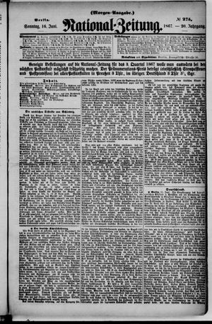 Nationalzeitung vom 16.06.1867