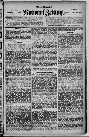 Nationalzeitung vom 17.06.1867