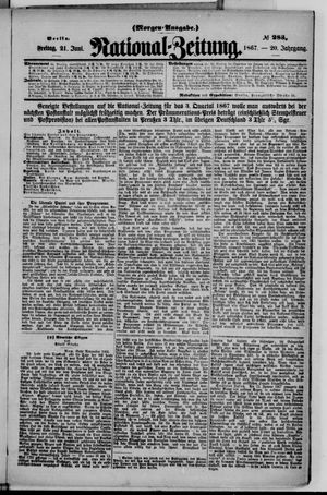 Nationalzeitung vom 21.06.1867