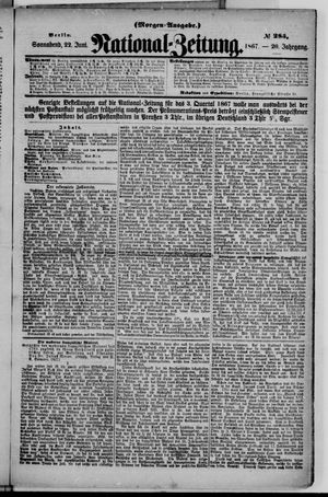 Nationalzeitung vom 22.06.1867