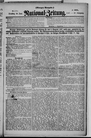 Nationalzeitung vom 25.06.1867