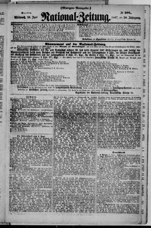 Nationalzeitung vom 26.06.1867