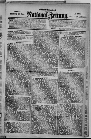 Nationalzeitung vom 26.06.1867